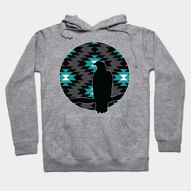 Sitting Eagle - 3 Hoodie by Brightfeather